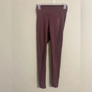 Gymshark Womens Winterberry Lustre Legging Size Small Stretch Gym Yoga Workout